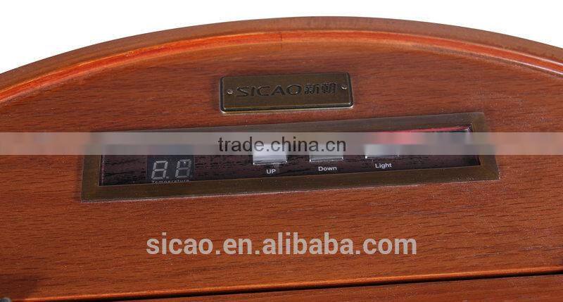 New design 18 bottles Oak wooden barrel wine cooler