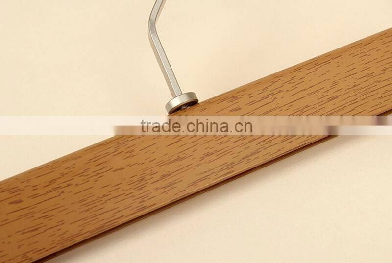 New Design Thick Plastic Hanger for Coats and Suit,Imitation Wood Color