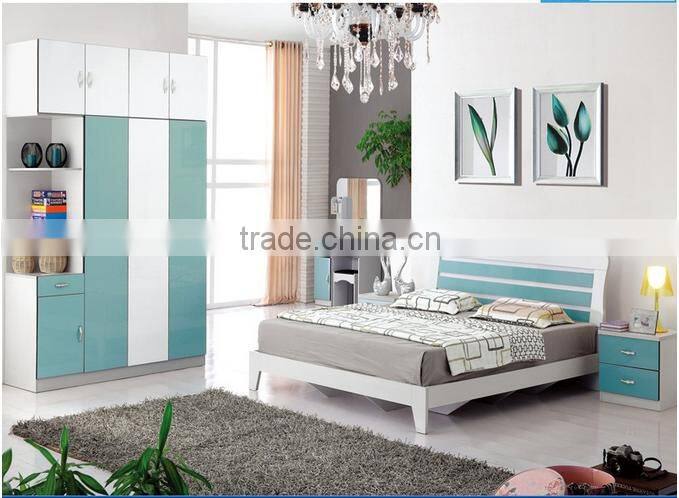 2016 modern ornate white double size bed