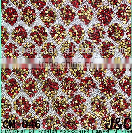 Hemitate Zabra Print with Fur Fabric Hot Fix Upper