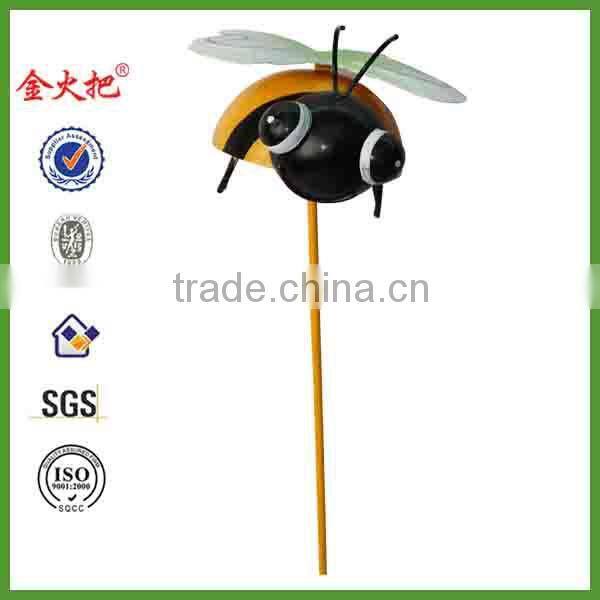 Hardworking metal honeybee with deco garden for sale