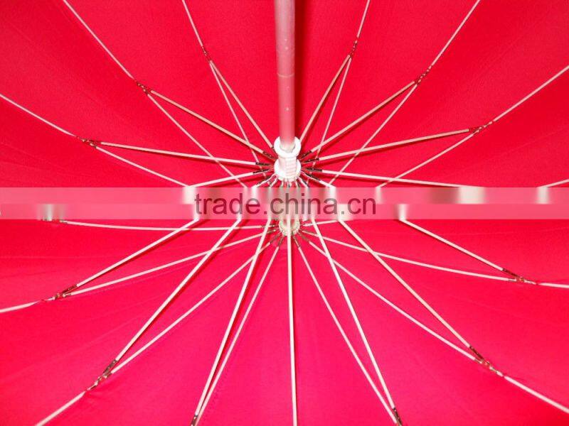 lover umbrella 23"16K heart shaped umbrella