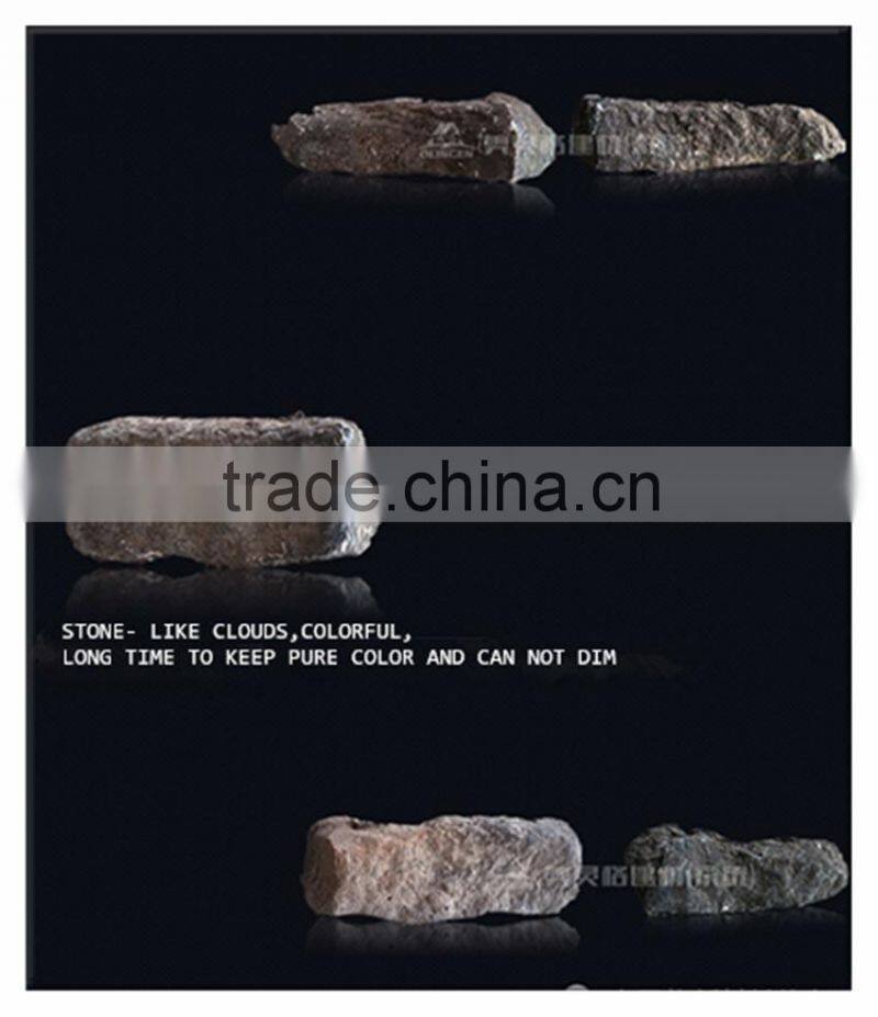 Faux cobble stone wall cladding landscape design