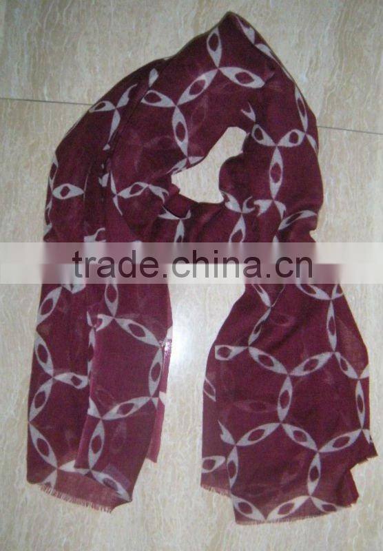 New Beautiful Flower With Dot Print Wool Shawls&scarfs/Fashion 2013
