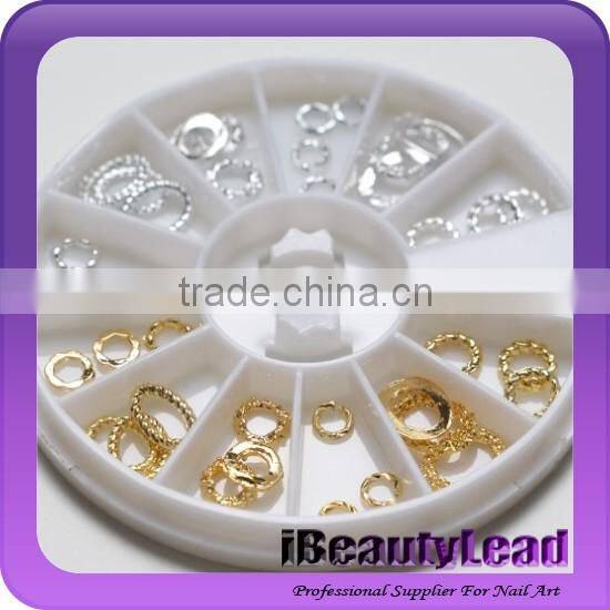 Mixed gold silver nail metal ring nail metal studs nail alloy ring