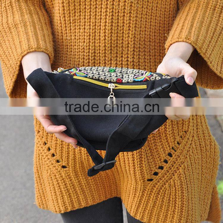 China manufacory hot sale, fashion waist bags cheap women pocket bag shoulder bag