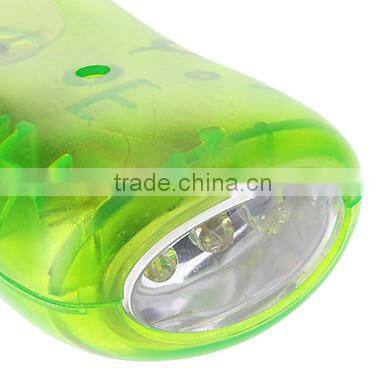 manual dynamo 3 led flashlight squeeze flashlight