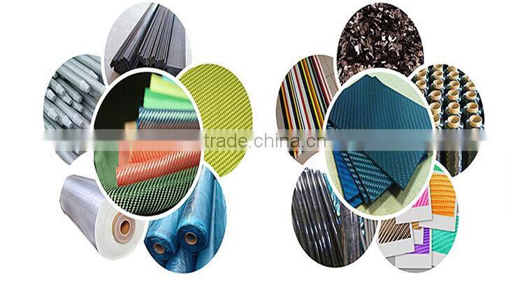 3K hybrid gold plain fiberglass sheets mixed silver metallic yarn veneer