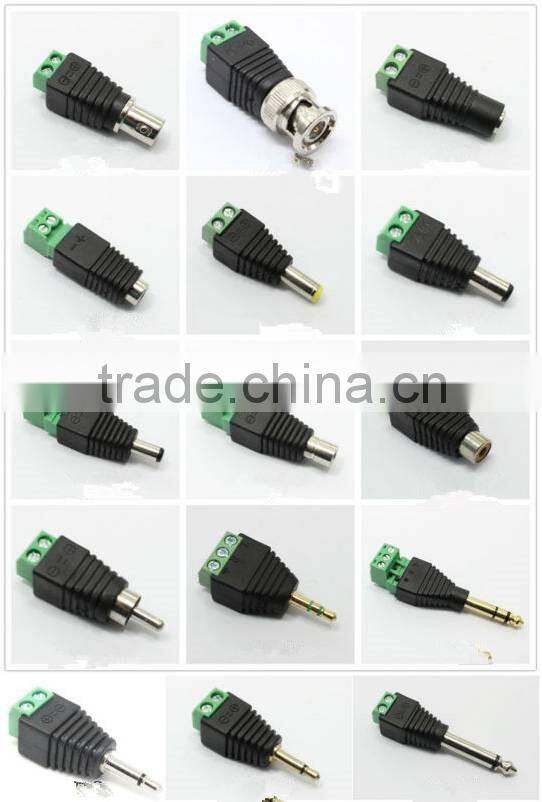 High Quality Enviromental protection 6.35mm stereo audio jack Gold plated