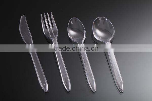 alibaba hot selling silver coated decorative plastic cutlery