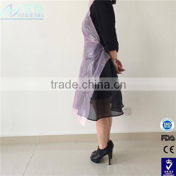 Hotel work wear disposable clear plastic aprons