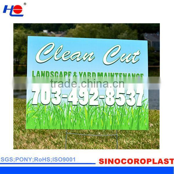 stronger and uv stabilized plastic hollow puncture resistance signboard