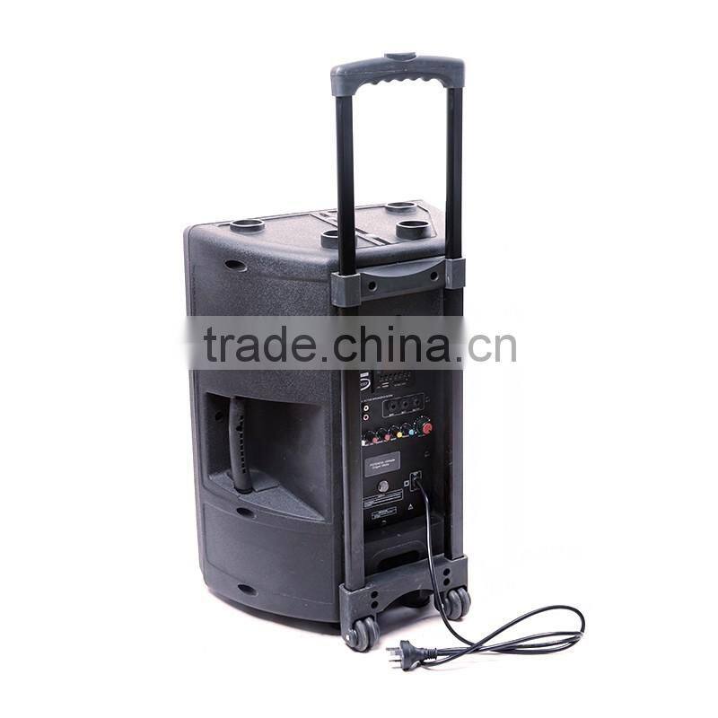 15 inch perfect sound trolley speaker with bluetooth and handle