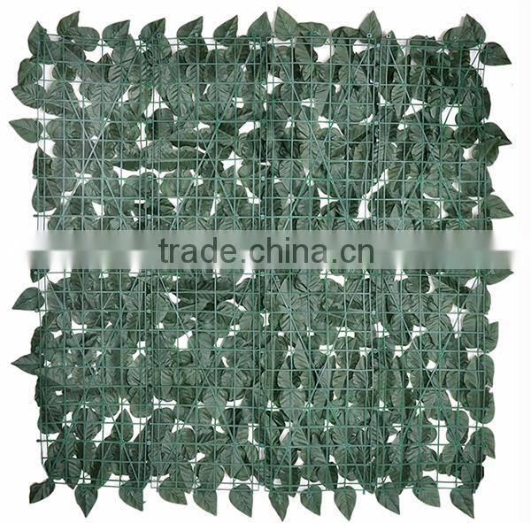 Green leaf barrier fence, artificial laurel fence