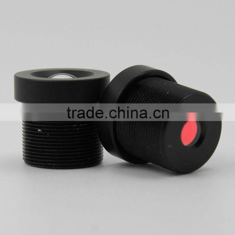 mini glass dome camera lens infrared night vision glasses fixed iris 4.6mm weatherproof dome cctv camera lens