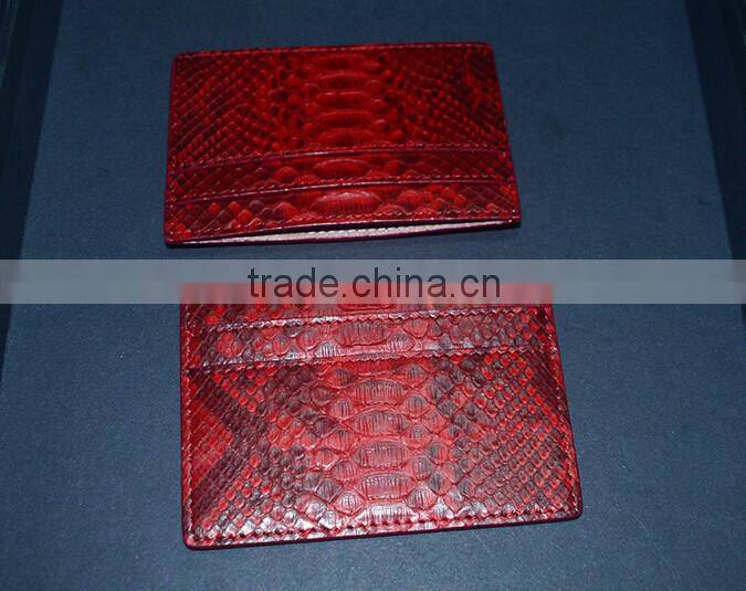 Python Card Holder Custom Card Holder Leather