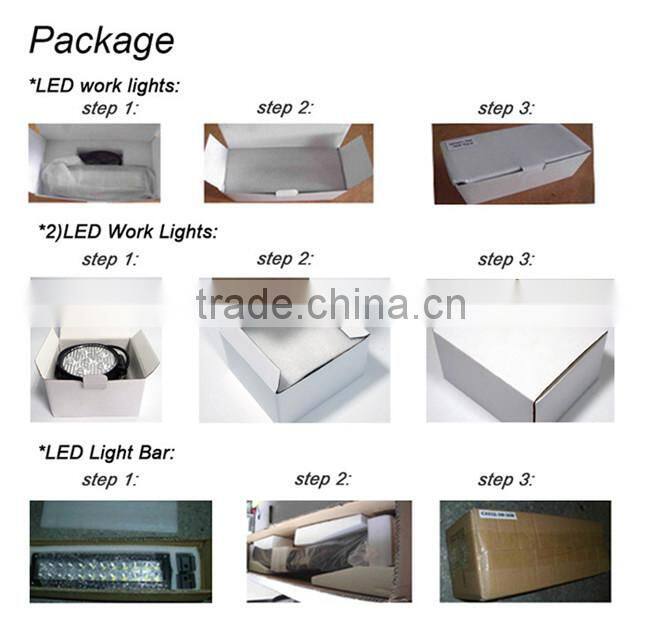 wholesale ! 288w c-ree led curved light bar with Amber white strobe function