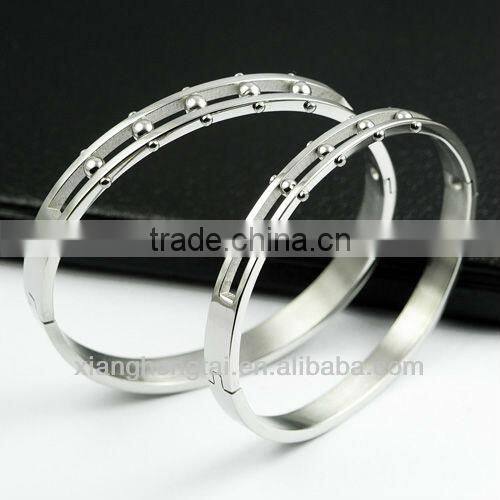 New Designed Titanium Steel Bangle with Beads