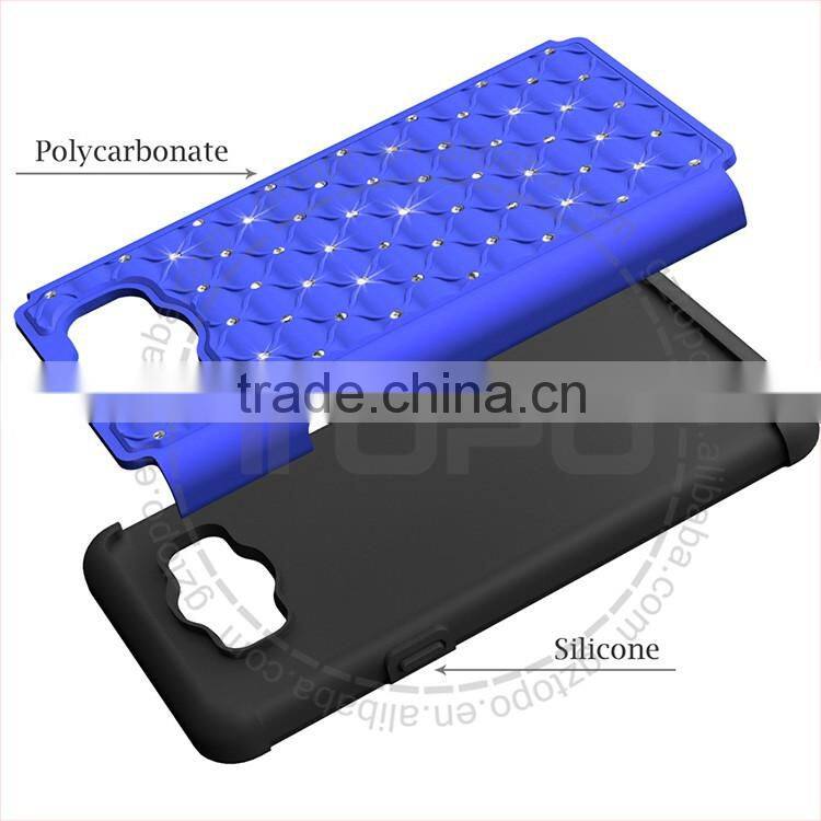 Bling Diamond Phone Case Combo Sky Star PC Silicone Case for Samsung galaxy J7 J710