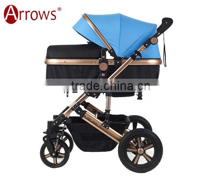 Lightweight Colorful Aluminium Alloy Baby Strollers Baby Pram Baby Push Chair Folding Easily 600D Oxford Polyster Fabric