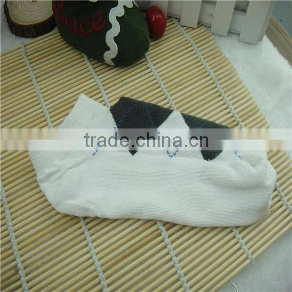 Factory Custom High quality ankle socks, white colorful