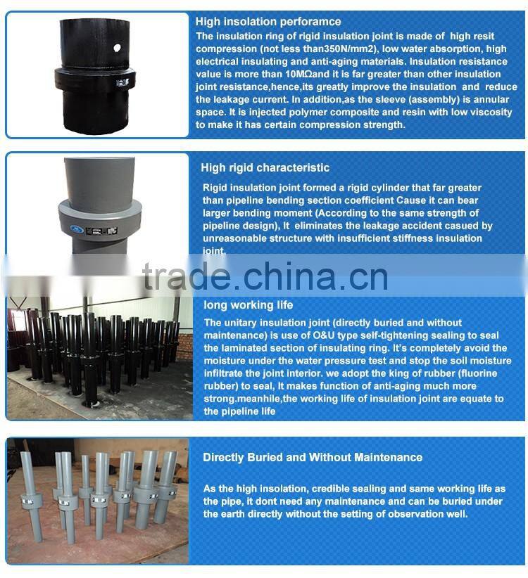 long full-insulating middle joint flexible pipeline insulating joints
