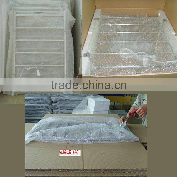 modern stainless steel brushed electric softtextile heated towel rail used for bathroom