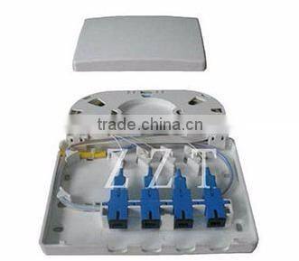 Plastic FTTH 4 Core Fiber Optic Distribution Box
