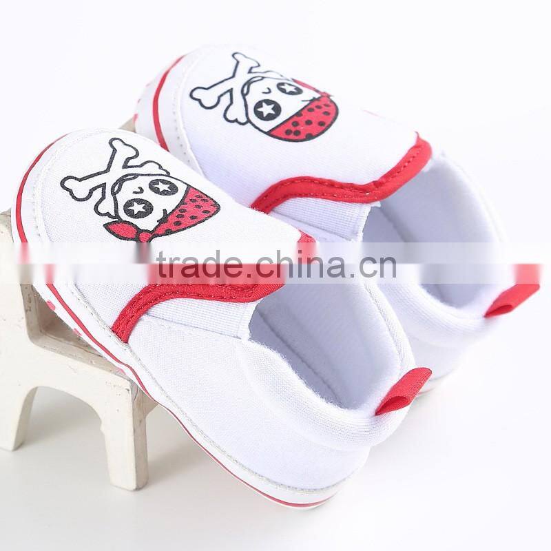 wholesale baby shoes brand new boys and girls bule and red skull infant baby shoe