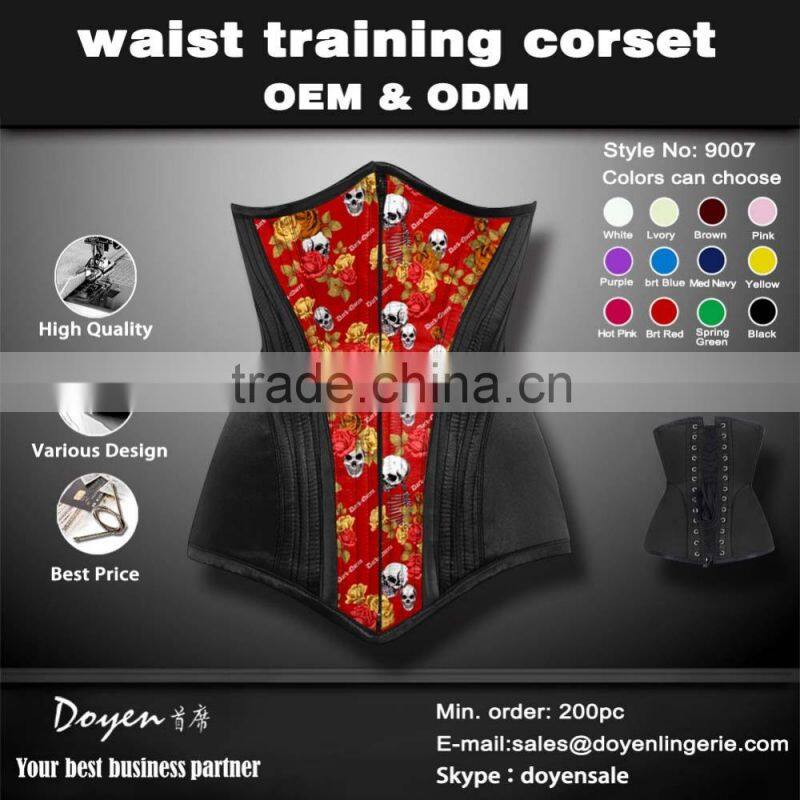 instyles walson ladies 100% latex under bust waitse training corset wholesale
