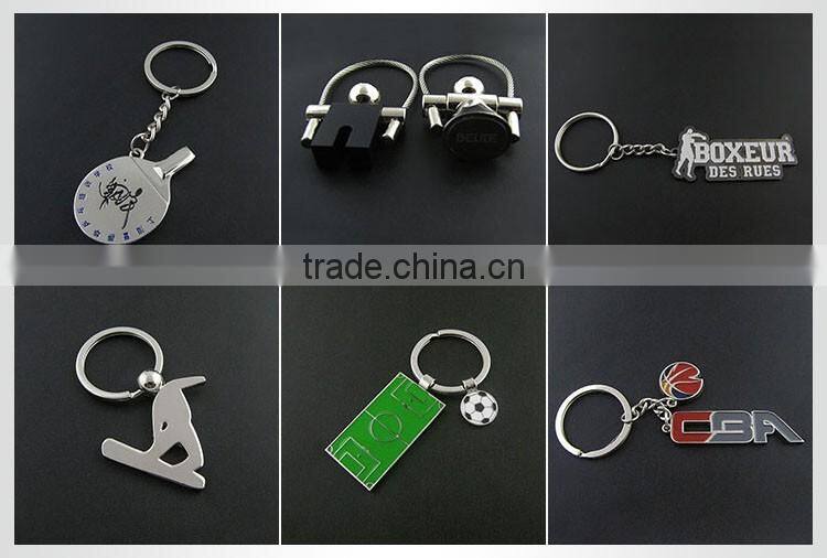 Custom sports figure metal keychain for volleyball players