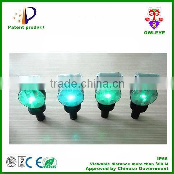 synchronous flash solar LED warning light with JJY60 radio signal receiver for Japan market