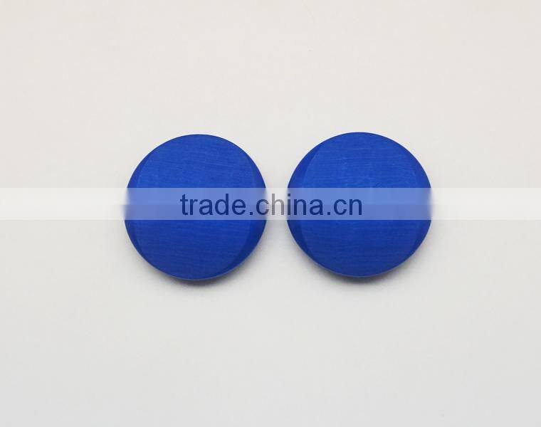 Resin Blue Round Shank Buttons