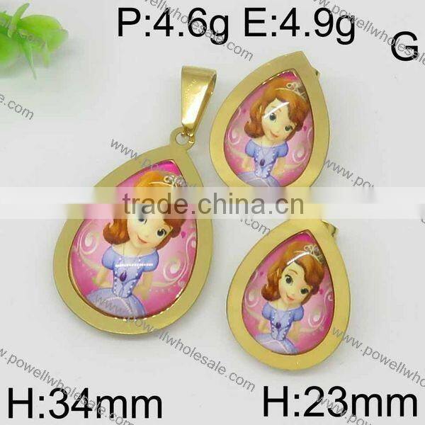 hot popular gold carton jewelry set made in china jewelry manufacturer china