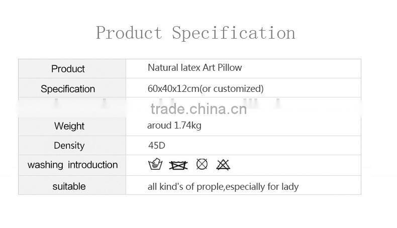 2015 Promotional Natural Latex Lady Art Style Shreded Pillow