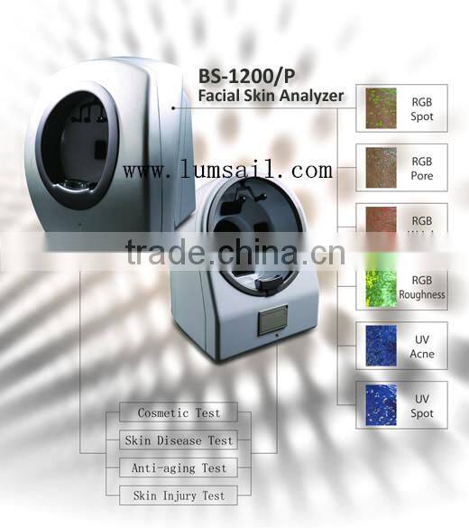 BS-1200P Portable Skin Oil,Wrinkle and Physical Feature Analyzer Face Scanner Machine
