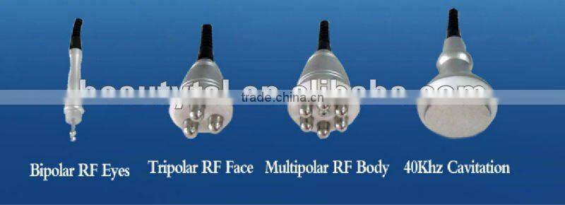 4 in 1 acoustic wave therapy with 5MHZ RF,laser and 40khz cavitation