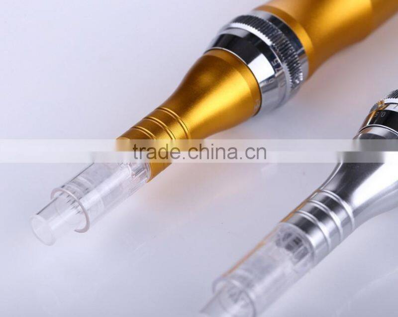 Newest ZGTS derma pen/ Rechargeable derma pen with 12 needles and nano needles