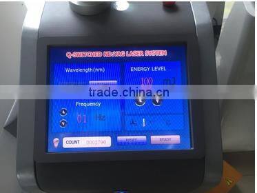 Best q-switched nd yag laser tattoo pigment removal equipment /q-switched laser skin rejuvenation machine