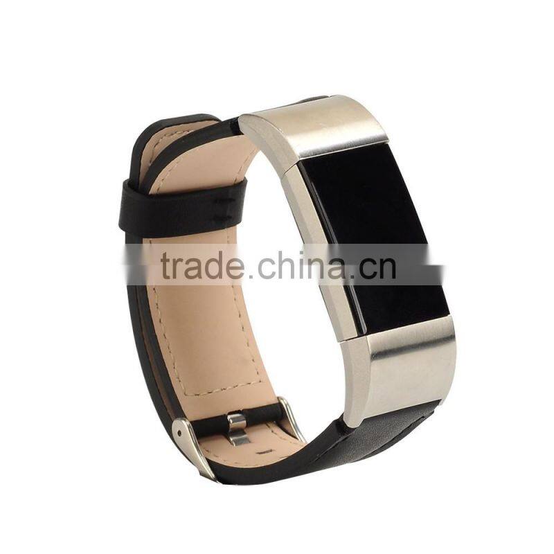 Retro fashion leather Band for Fitbit Charge 2 smart bracelet strap for Charge2 bands