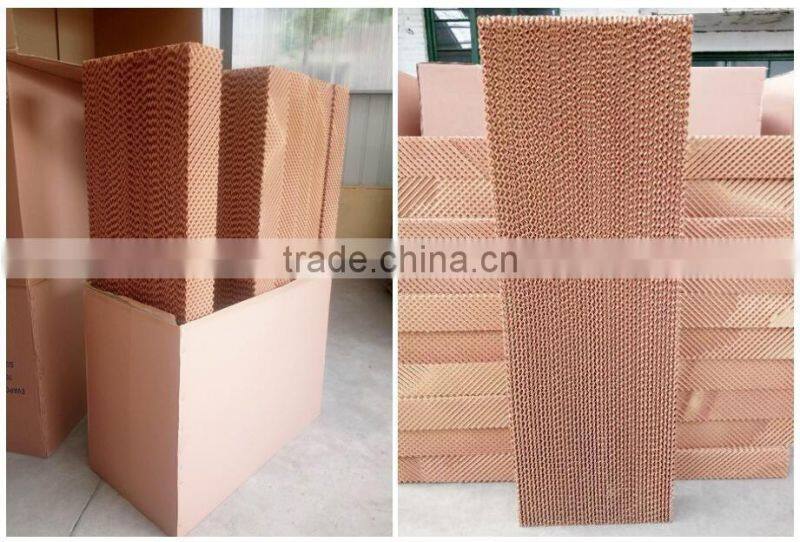 5090/7090 brown/green/black coated-single side evaporative cooling pad for greenhouse farming equipment