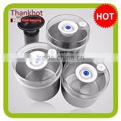 Vacuum Expert food storage plastic bin, plastic bread bin, clear plastic bin