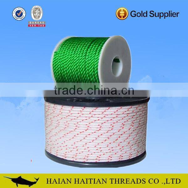 hight tenacity 3mm diameter polyester braided rope