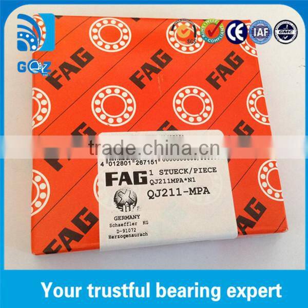 Good quality QJ211 MPA Angular Contact Ball Bearing 55x100x21mm