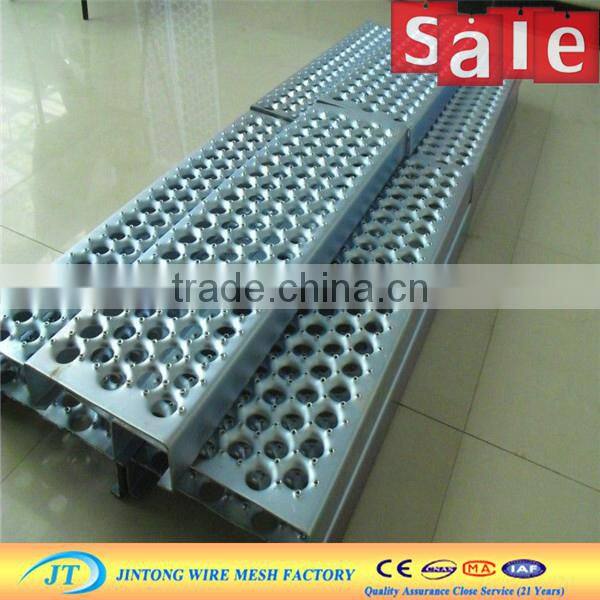 316l stainless steel perforated metal/anti-slip grip strut safety grating