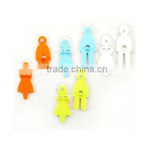 funny boys and girls design hanger peg hooks