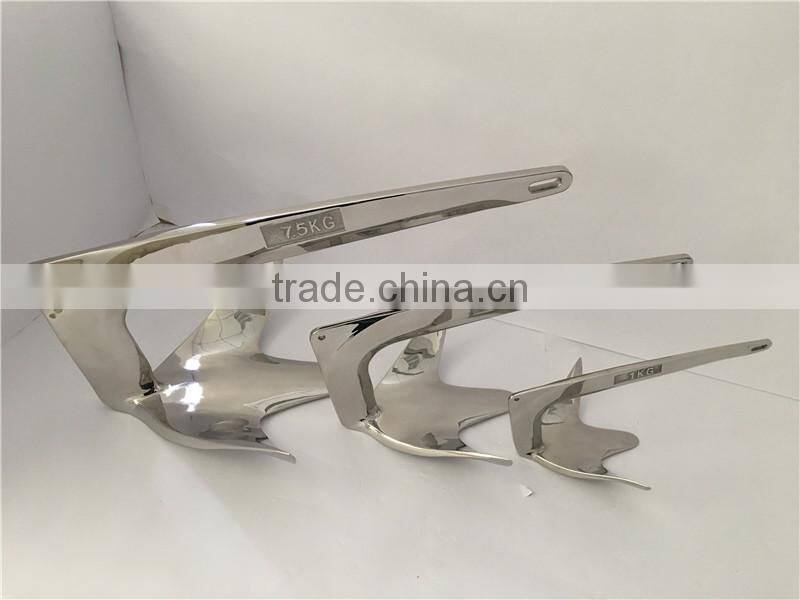 Stainless steel investment casting A Bruce anchor