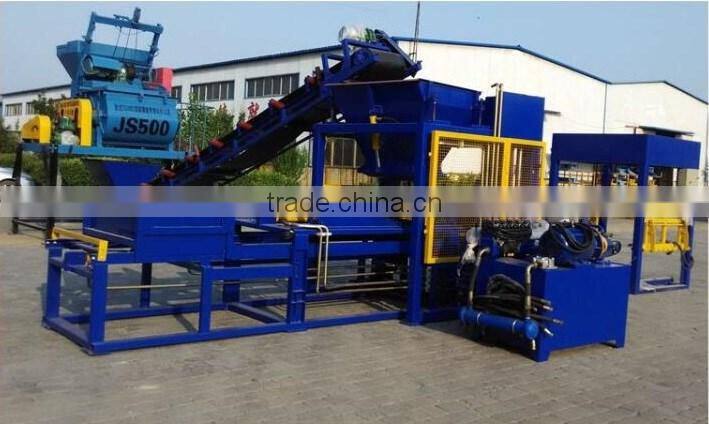 QT5-15 Fully Automatic Block Making Production Line Interlocking Cement Block Making Machine