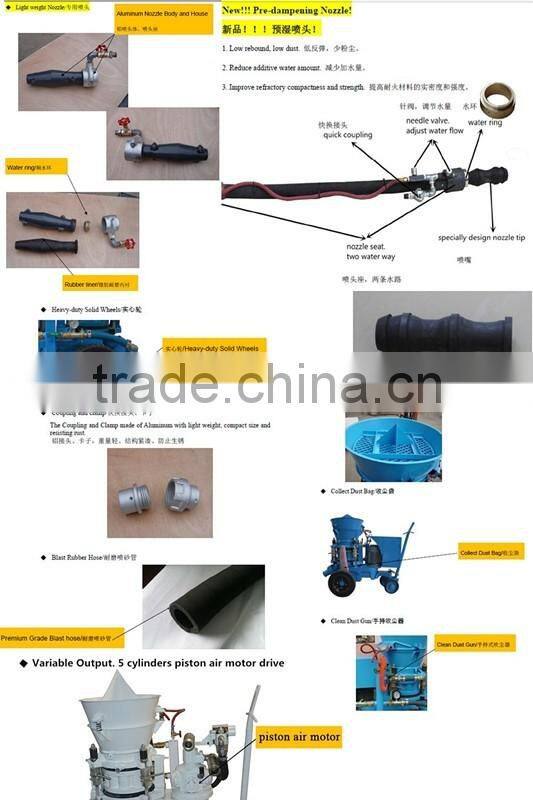 GZ-3AR manufacturer customized refractory spraying concrete machine