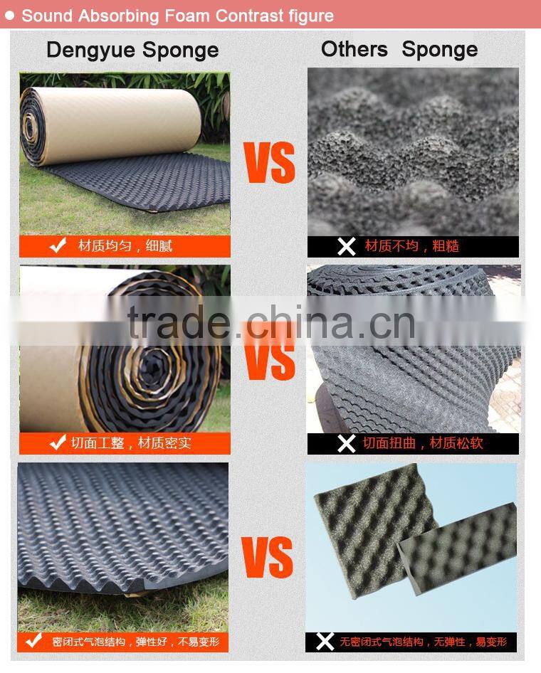 1 meter by 2 meter Black color Egg shape wave type soundproof Panel acoustic foam